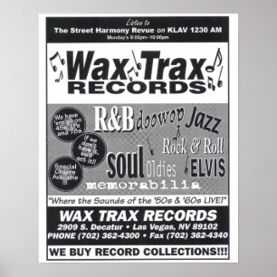Wax Trax Platten Poster