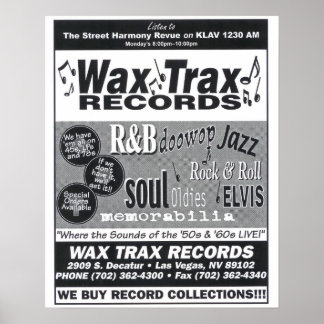 Wax Trax Platten Poster