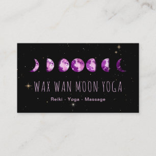 *~* Wax Wan Stars Violet Lila Mondmond Phasen Visitenkarte