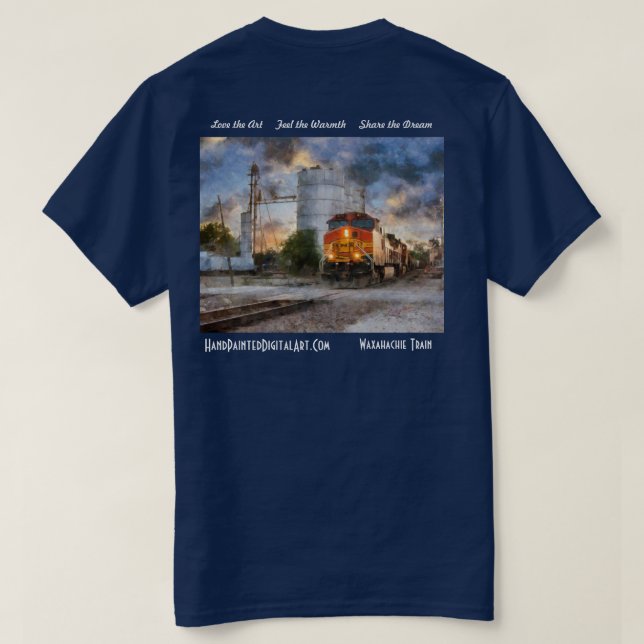 Waxahachie Zug T-Shirt (Design Rückseite)