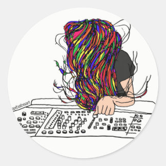 Waxbabe Bassnectar Logo-Aufkleber Runder Aufkleber
