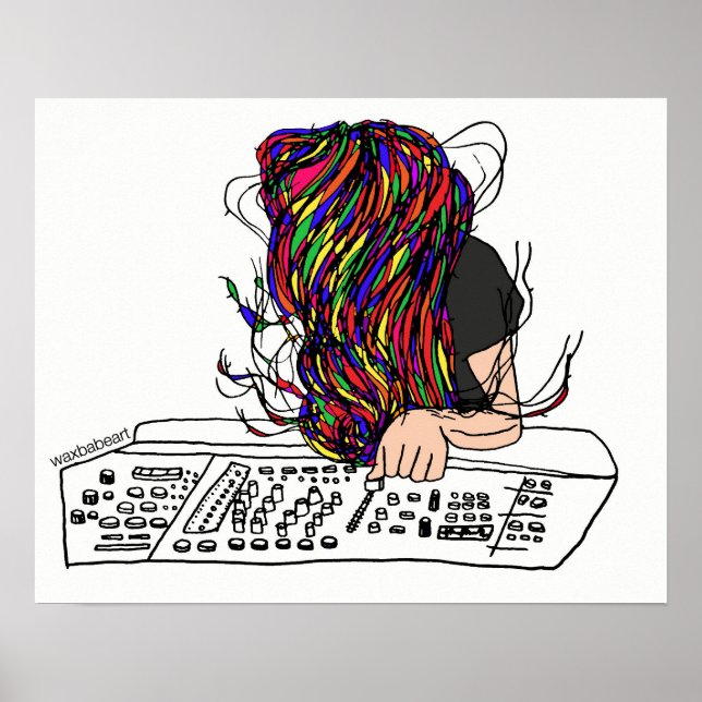 Waxbabe Bassnectar Logo Print Poster (Vorne)