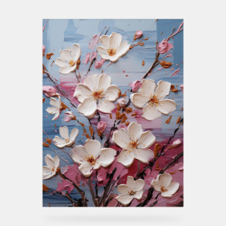 Waxflower - Impasto Floral Acrylschild