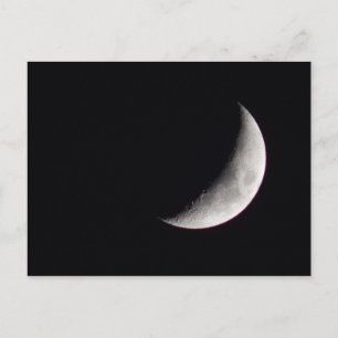 Waxing Crescent Moon Postkarte
