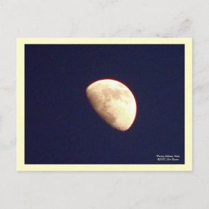 Waxing Gibbous Moon Postkarte