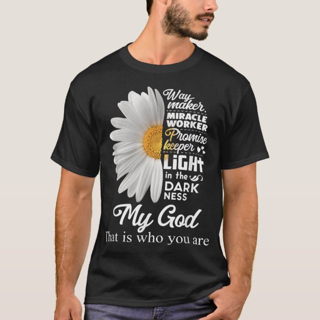 Way Maker Miracle Worker Promise Keeper Light Jesu T-Shirt (Vorderseite)