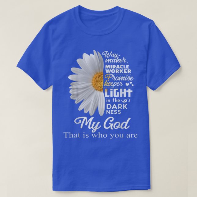 Way Maker Miracle Worker Promise Keeper Light Jesu T-Shirt (Design vorne)