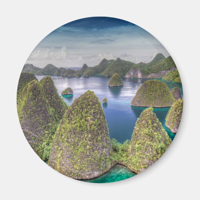 Wayag Island Landschaft, Indonesien Magnet (Vorne)