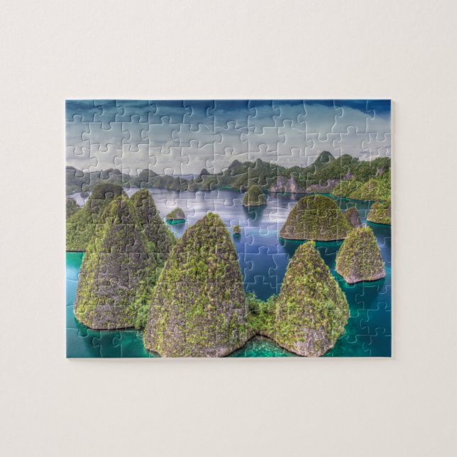 Wayag Island Landschaft, Indonesien Puzzle (Horizontal)