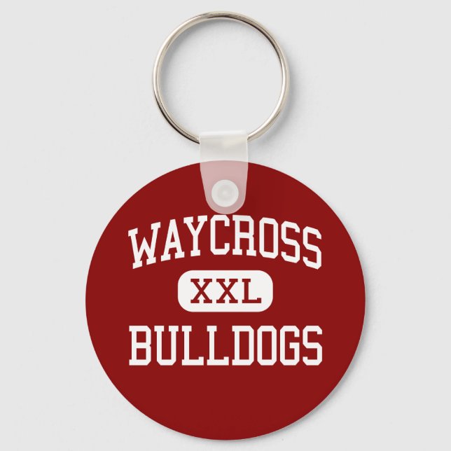 Waycross - Bulldogs - Middle - Waycross Georgia Schlüsselanhänger (Vorderseite)