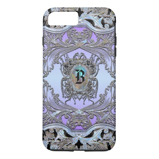 Wayde Hill Chic Viktorianisch Monogram Case-Mate iPhone Hülle (Rückseite)