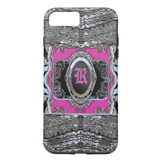Waydkleine Lola Baroque Monogram Case-Mate iPhone Hülle (Rückseite)