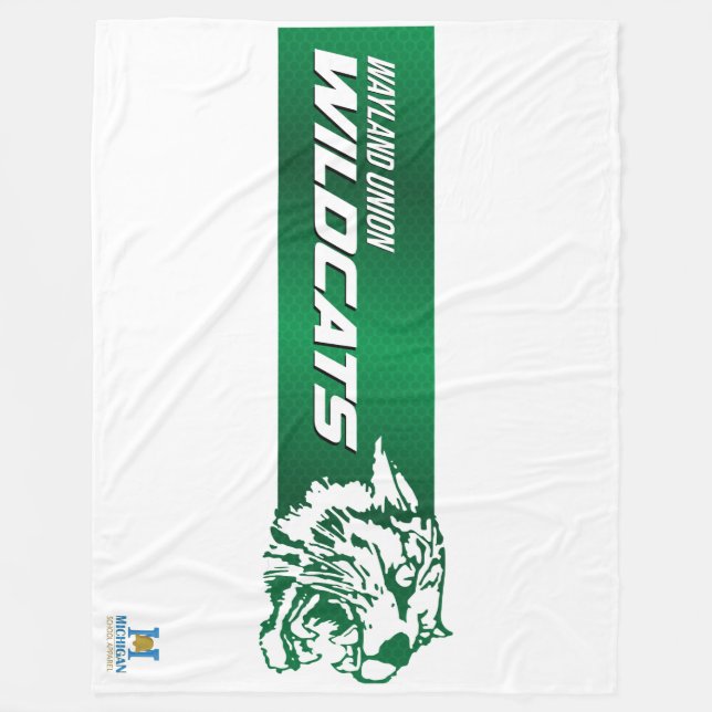 Wayland Gewerkschaft Wildcats #2 Fleecedecke (Vorderseite)