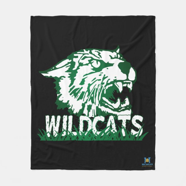 Wayland Gewerkschaft Wildcats #4 Fleecedecke (Vorderseite)