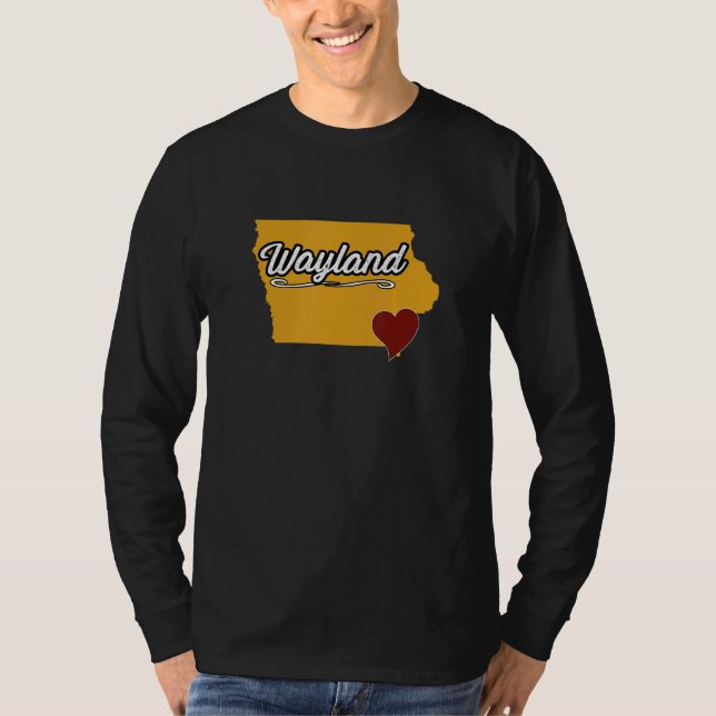WAYLAND IOWA IA USA  Cute Souvenir Merch  US City  T-Shirt (Vorderseite)