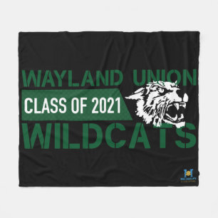 Wayland Union Wildcats #3 Fleecedecke