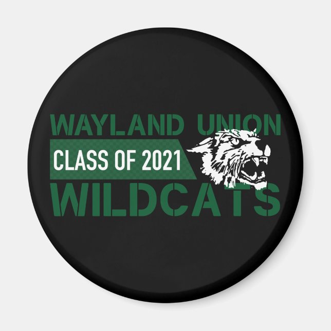 Wayland Union Wildcats #3 Magnet (Vorne)