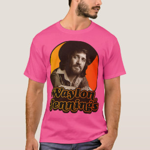 Waylon Jennings Vintag Iron On T-Shirt