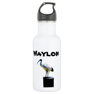 Waylon Name mit Bin Chicken, Wasserflasche