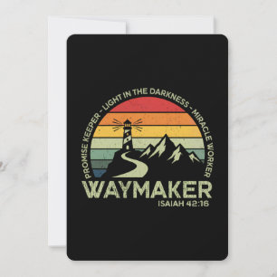Waymaker Christliche Typografie Inspirierende Bibe Einladung