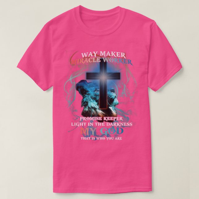 Waymaker Miracle Worker Promise Keeper Light Jesus T-Shirt (Design vorne)