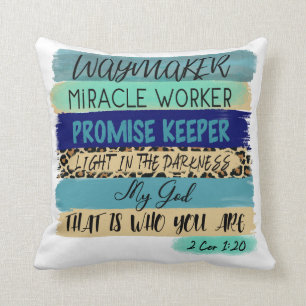 Waymaker Promise Keeper Couch Zuhause Throw Kissen