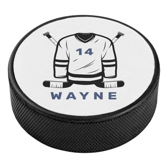 WAYNE Hockey Jersey Editable Number Sports Eishockey Puck (3/4)