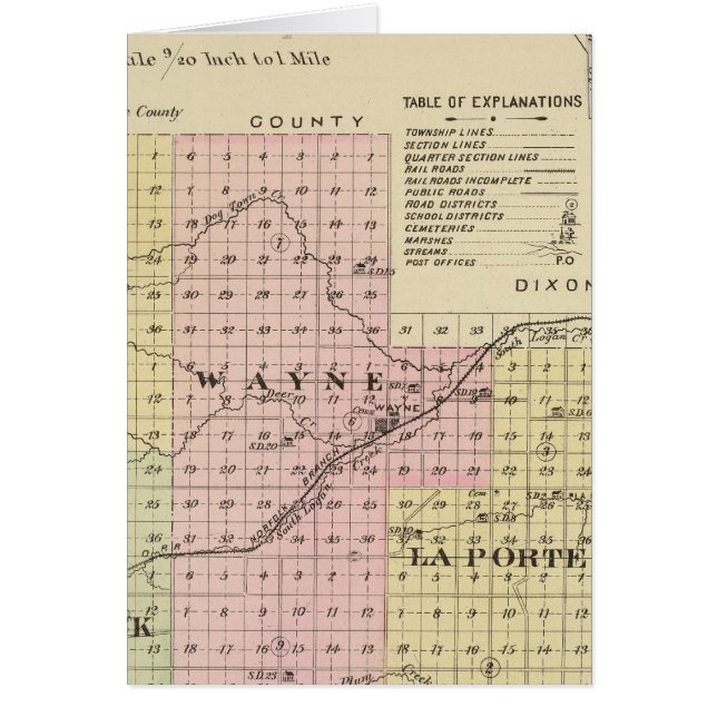 Wayne Landkreis, Nebraska (Vorne)