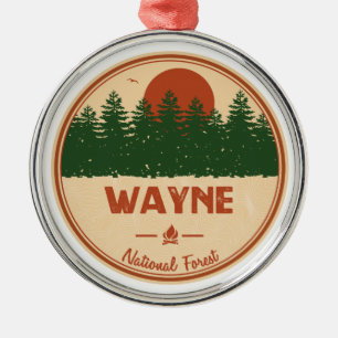 Wayne National Forest Ornament Aus Metall
