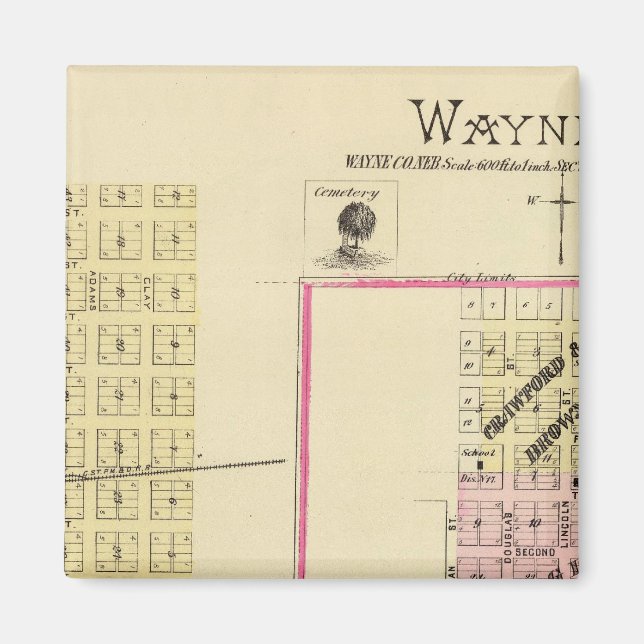 Wayne, Nebraska Magnet (Vorne)
