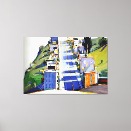 Wayne Thiebaud art style Leinwanddruck