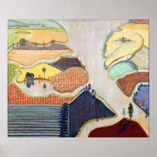 wayne thiebaud - delta-farmen 1996 poster
