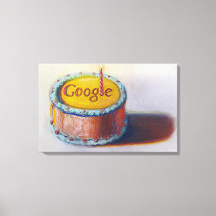 Wayne Thiebaud - Google - 12. Geburtstagstorte Doo Leinwanddruck