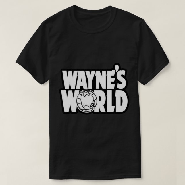 Wayne&x27;s World Sticker T-Shirt (Design vorne)