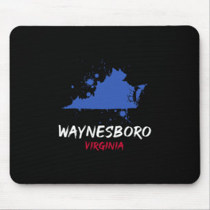 Waynesboro Virginia Va Farbklecks Urlaubsandenken Mousepad