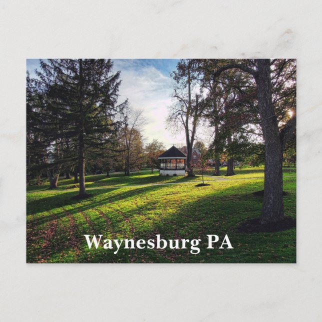 Waynesburg Postkarte (Vorderseite)