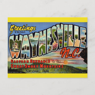 Waynesville Great Smoky Mountains Postkarte