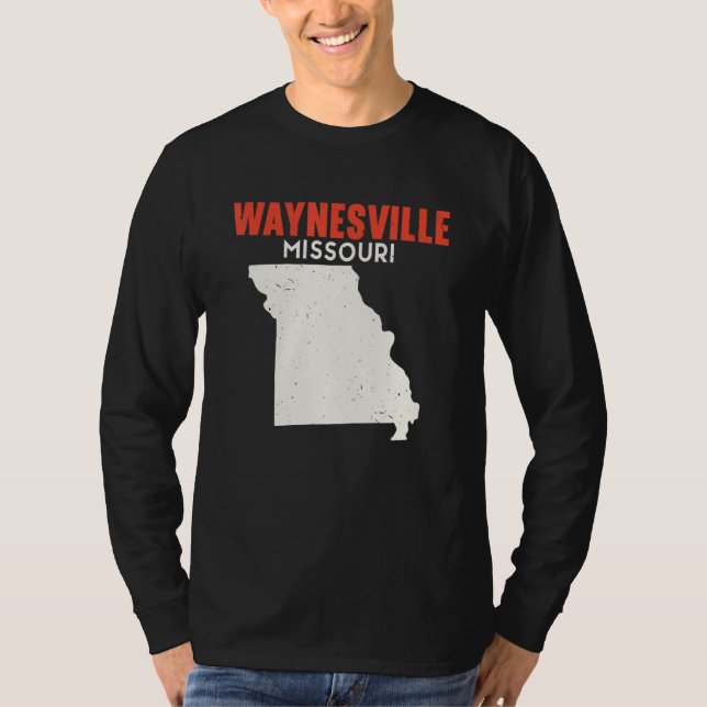 Waynesville Missouri USA State America Travel Miss T-Shirt (Vorderseite)