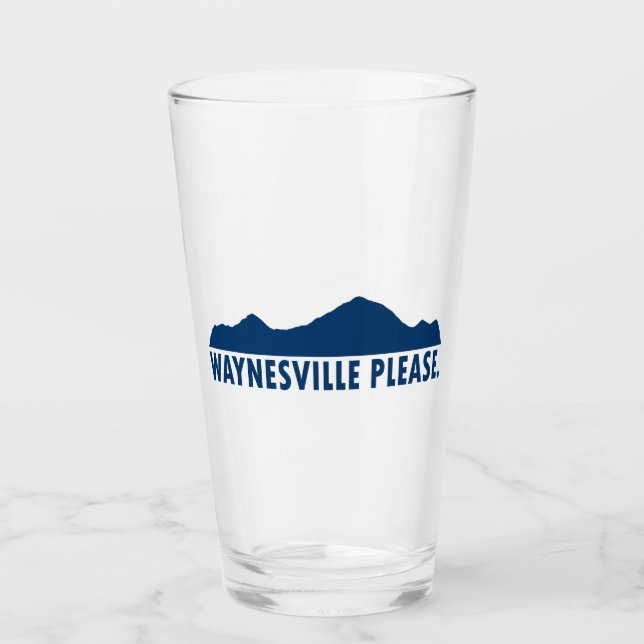 Waynesville North Carolina Bitte Glas (Vorderseite)