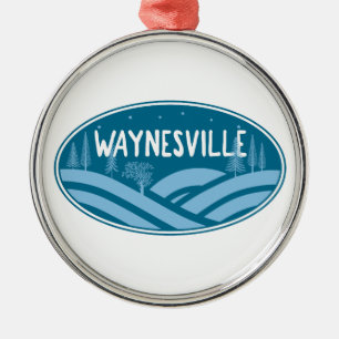 Waynesville North Carolina im Freien Ornament Aus Metall
