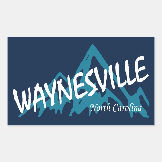 Waynesville North Carolina Mountains Rechteckiger Aufkleber (Vorderseite)