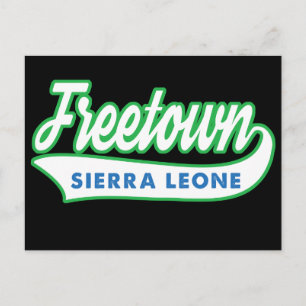 WAYout Arts Freeetown Sierra Leone Flaggenfarben Postkarte