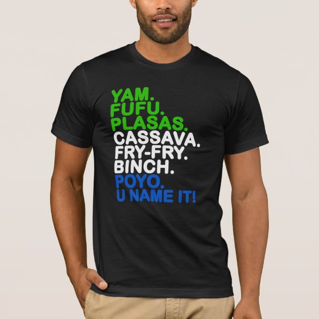 WAYout Arts Freetown Sierra Leone African Food T-Shirt (Vorderseite)