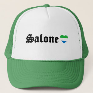 WAYout Arts Salone Sierra Leone Blakkletter Truckerkappe