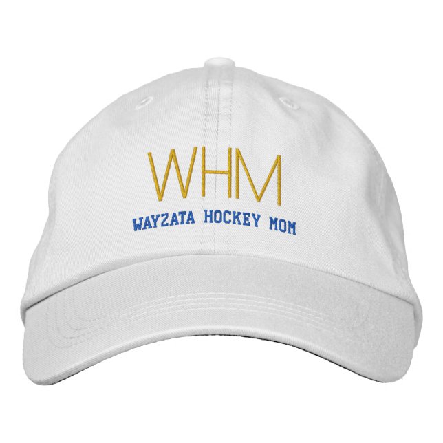 Wayzata Hockey-MAMA Bestickte Kappe (Vorderseite)