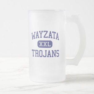 Wayzata - Trojan - hoch - Minneapolis Minnesota Mattglas Bierglas