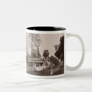 Wayzayanda Kloster und Pagoden bei Moulmein Zweifarbige Tasse