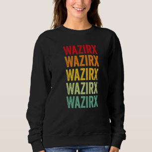Wazirx Krypto Regenbogen Text Sweatshirt
