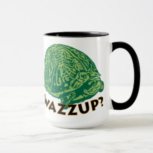 Wazzup - Black 15 oz Ringer Tasse