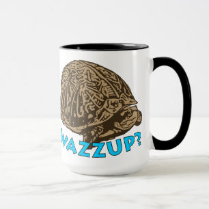 Wazzup - Black 15 oz Ringer Tasse